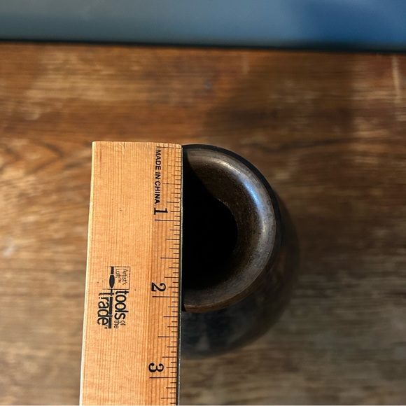 Vintage metal marble vase - Picture 4 of 4